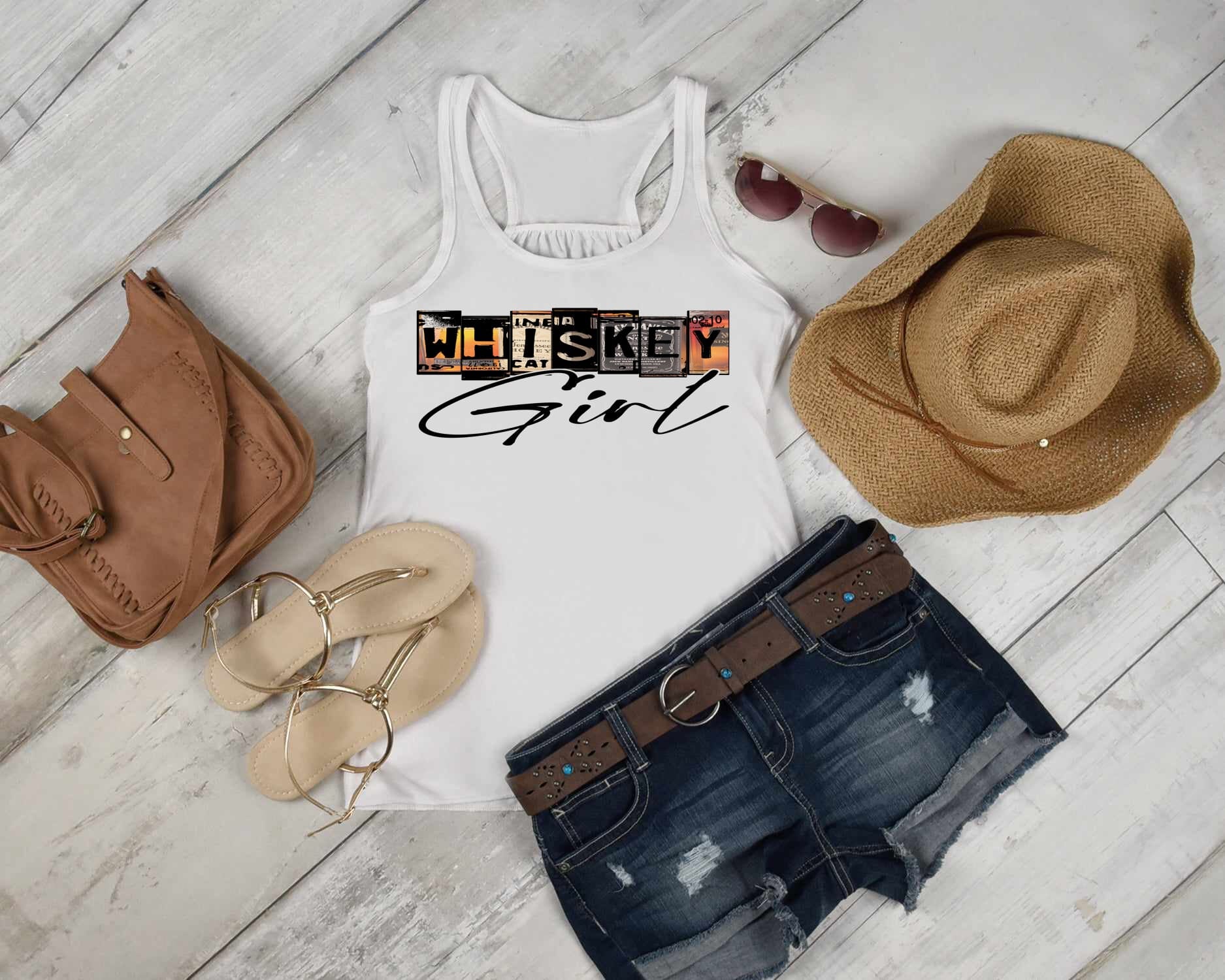 Whiskey girl womans tank top Gravesfamilycreations